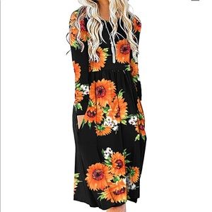 Sunflower Long Sleeve Dress Women’s size Medium
